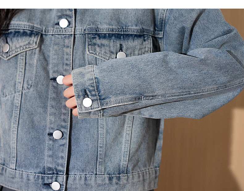 TonLion 2025 Autumn New Women's Lapel Denim Jacket Youthful Short Korean Style Top 11