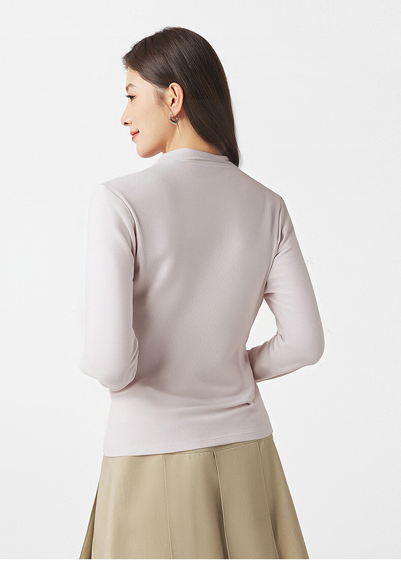 Hotwind Women's Long Sleeve T-Shirt 2025 Autumn New Casual Base Layer Long Tee 7