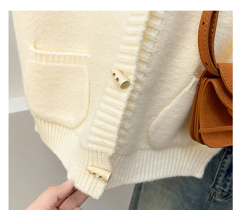 TANGSHI 2025 Autumn Women's Simple Toggle Button V-Neck Cardigan Vest 4