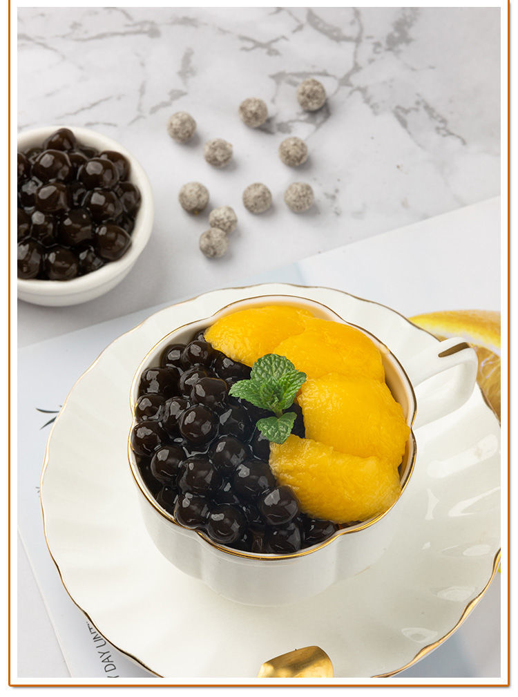 珍珠奶茶黑珍珠 奶茶小料 珍珠粒奶茶店专用原材料快煮型黑糖珍珠 1kg