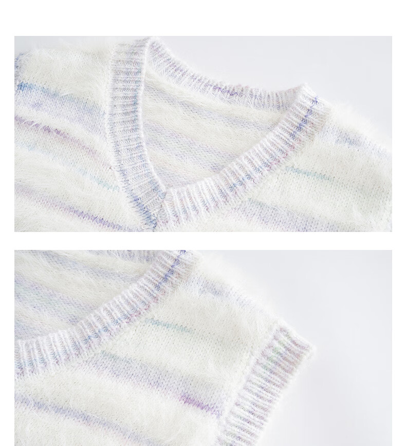 TonLion 2025 Autumn Winter Soft Style New Yarn Women's V-Neck Pullover Vest 8