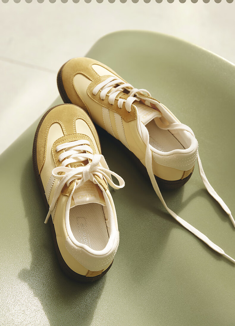 Hotwind Mall Matching Women's Shoes, Dexun Shoes, 2025 Autumn New Women's Retro Color-Block Spliced Soft-Soled Casual Sneakers 7