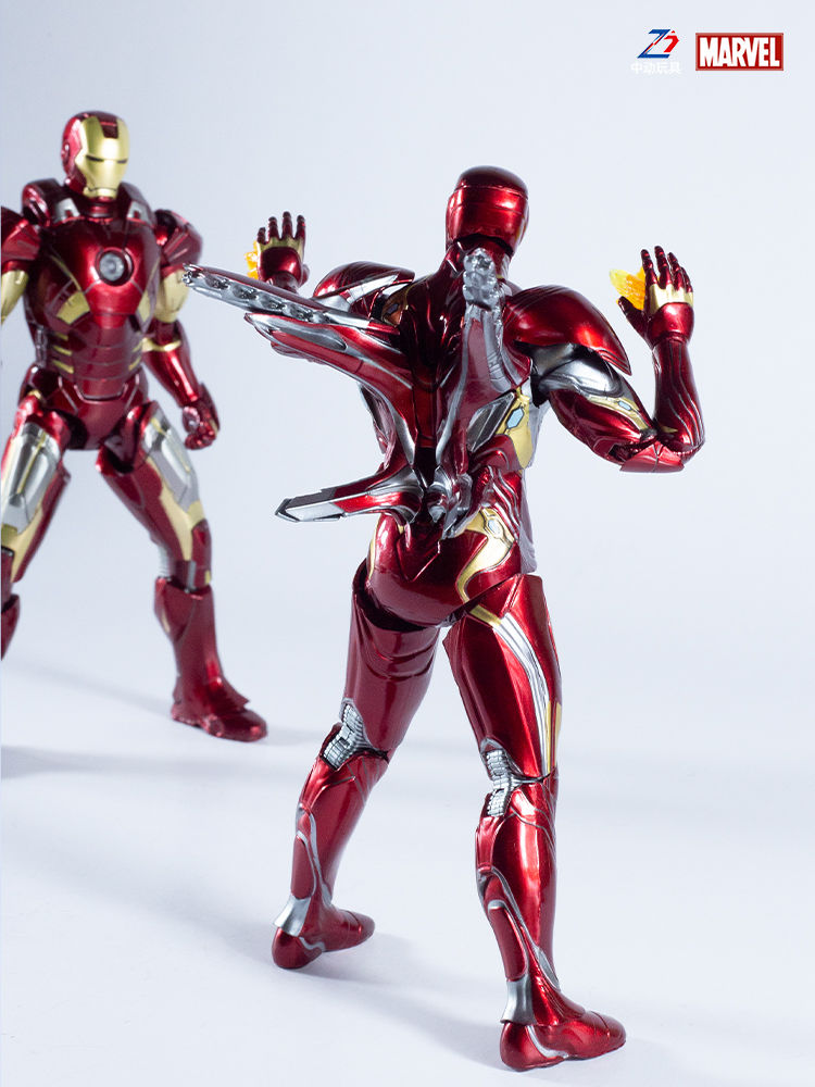 钢铁侠手办合金mk50 可发光关节可动漫威纳米战甲礼盒装十周年纪念版