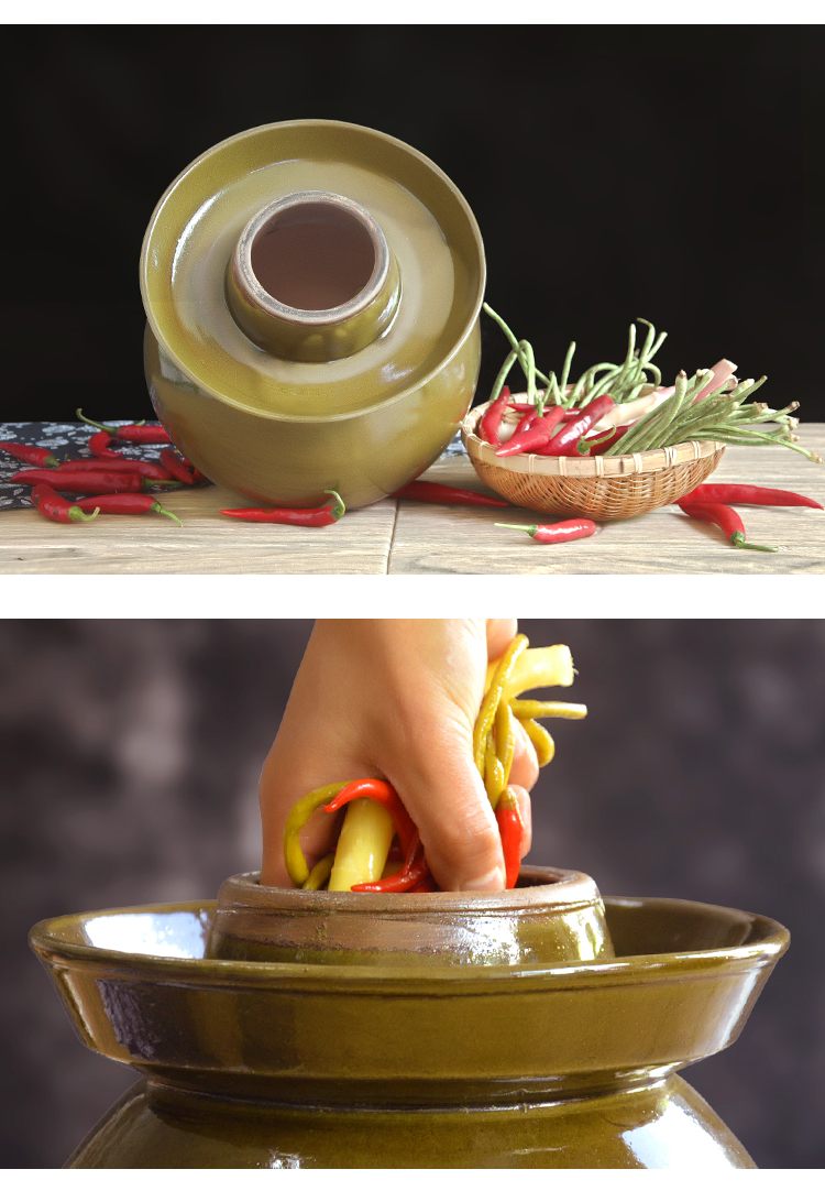 四川泡菜坛子密封带盖酸菜缸咸菜土陶小号家用陶瓷加厚老式腌菜罐