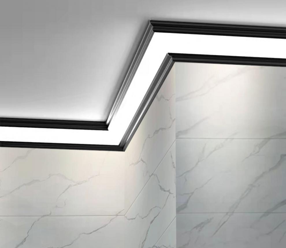 照明角线灯 诺帝智造发光顶角线led灯客厅照明发光石膏线条灯墙角灯阴