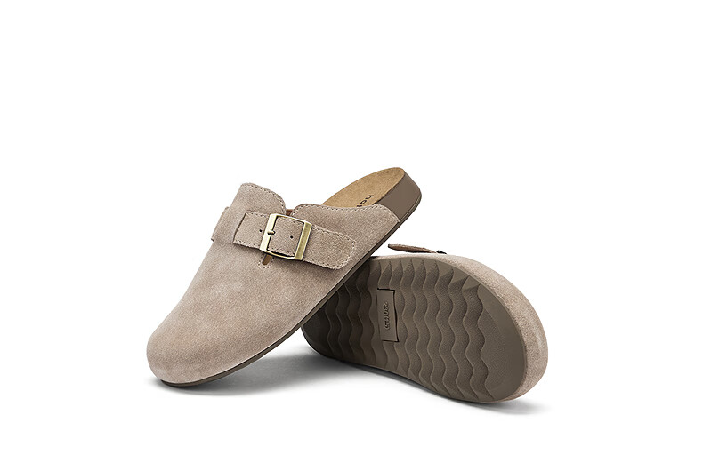 Hotwind Women's Open-Toe Birkenstock Style Slip-On Flat Shoes Casual Half Slippers Spring Autumn Vintage Versatile 11
