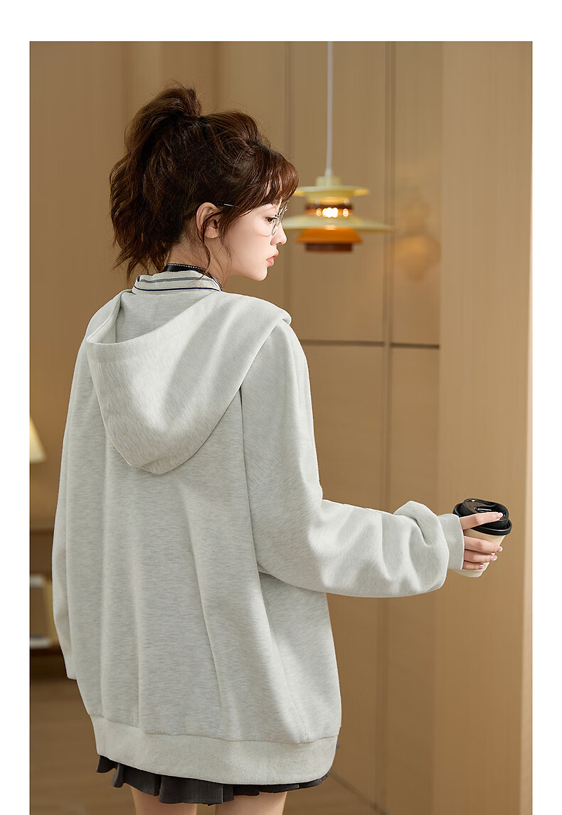 TonLion 2025 Autumn Women's Hooded Long Coat with Left Chest Detail 3