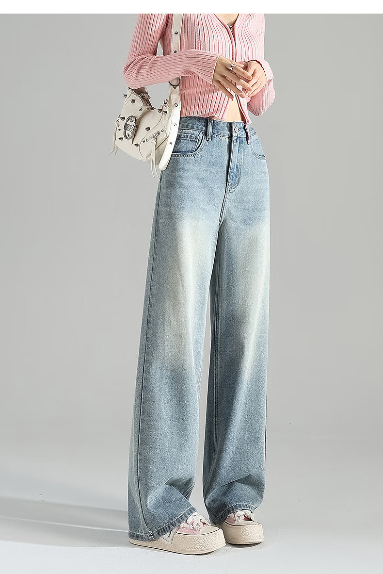 TonLion 2026 Autumn And Winter Women's Jeans, Straight-Leg Pants, High-End Versatile Long Trousers 10