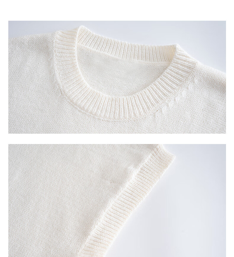 TonLion 2025 Autumn Winter Premium Minimalist Design Women's Crew Neck Pullover Vest 10