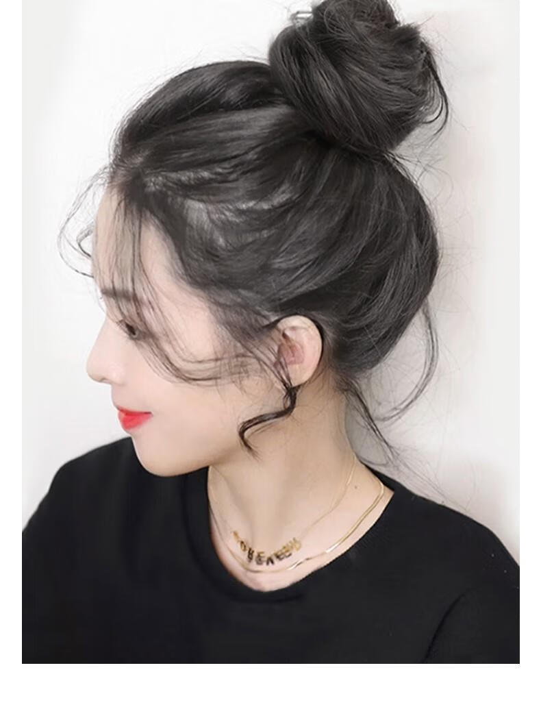 世雅假发发圈丸子头仿真发女蓬松发苞自然懒人盘发假发包后脑勺假发圈