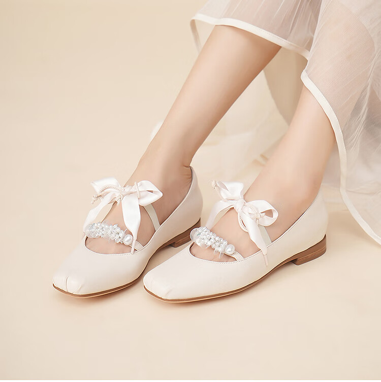 Le Saunda Lambskin Chunky Heel Slip-On Silver Mary Jane Shoes Women 6T25901 Dreamy Silver SVK 37 3