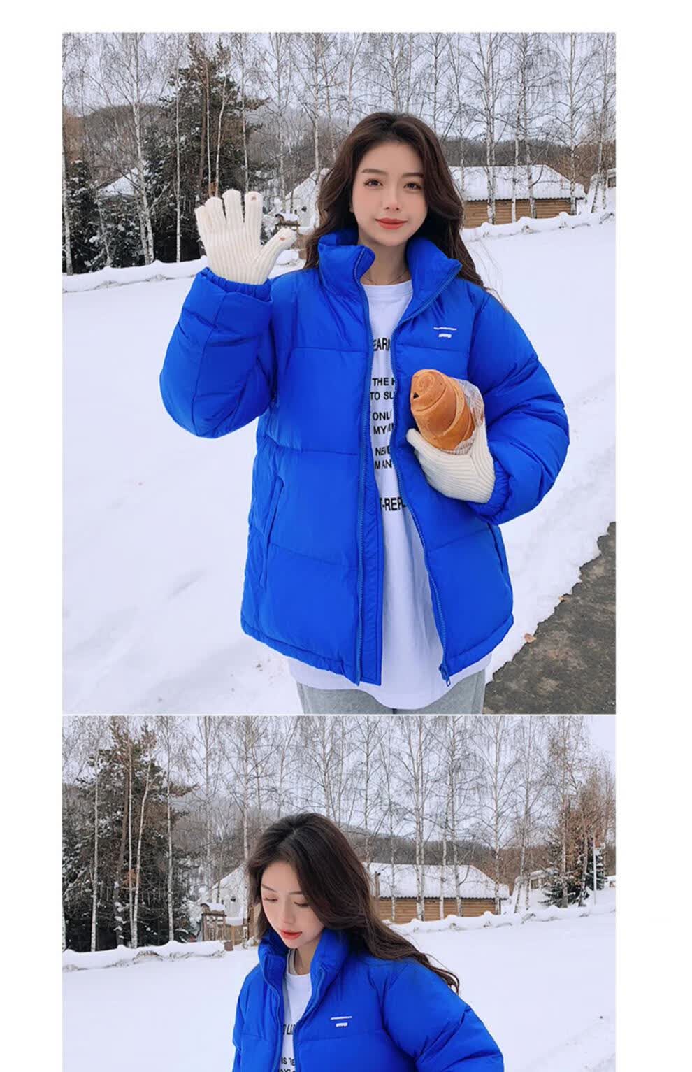 拉夏贝尔homme 火龙果色短款白鸭绒羽绒服女2022加厚韩系炸街小个子