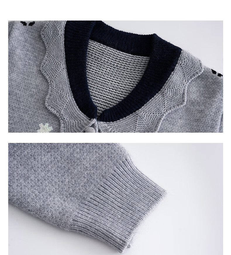 TonLion 2025 Autumn Winter Floral Pattern Color-Block Women's Lapel Cardigan 10