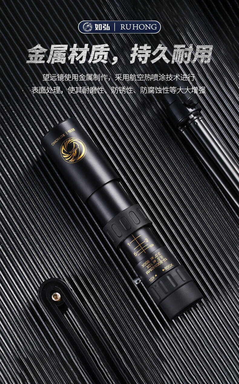 透视镜透视人体眼镜10-800x无极变倍望远镜高清高倍成人微光10公里可