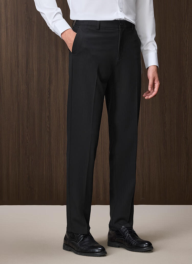 HLAHLA Men's Autumn Lightweight Business Commuter Trousers 25-inch Slim Fit Pants 2