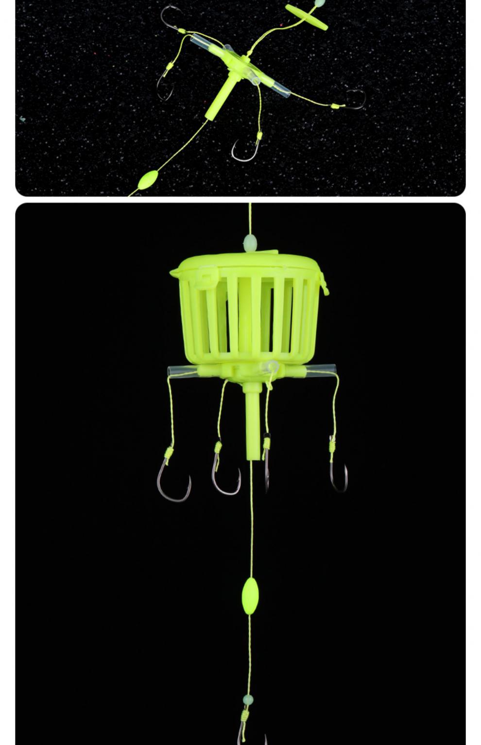 德岛鲢鳙专用钩新款新型鲢鳙翻板钩浮钓大头鱼五爪方块饵料鲢鳙钩德岛