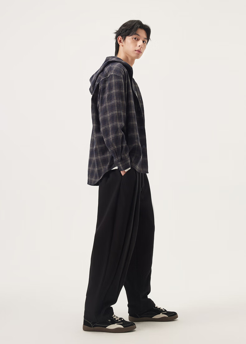Gxgjeans Men's Clothing, Multi-Color Split Design, Casual Fashion Loose Trousers, 2025 Autumn New Product, Gray, 170/M 11