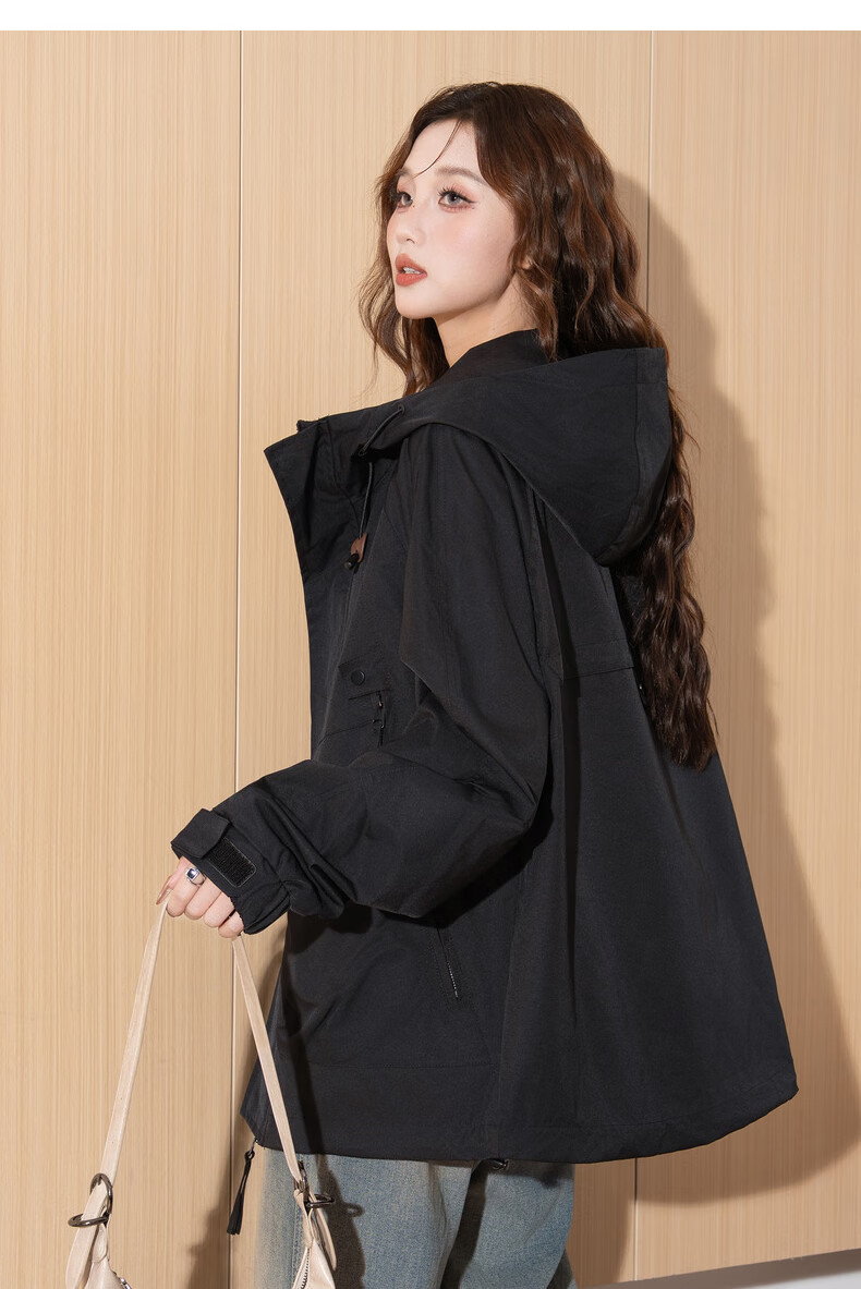 TonLion 2026 Spring Autumn Women's Jacket Casual High-End Fashion Hooded Coat Ins Style 19