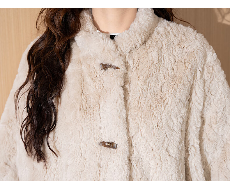 TonLion 2025 Winter Women's Stand Collar Faux Wool Long Coat 10