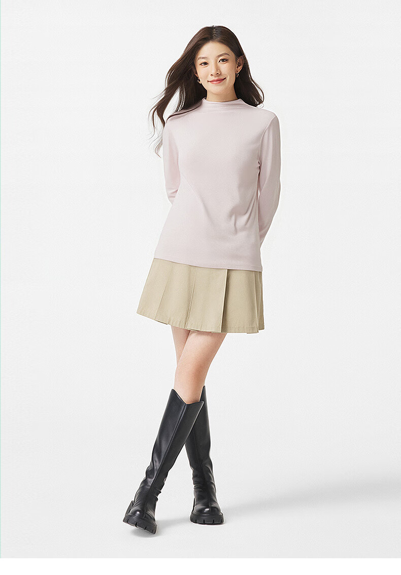 Hotwind Women's Long Sleeve T-Shirt 2025 Autumn New Casual Base Layer Long Tee 8