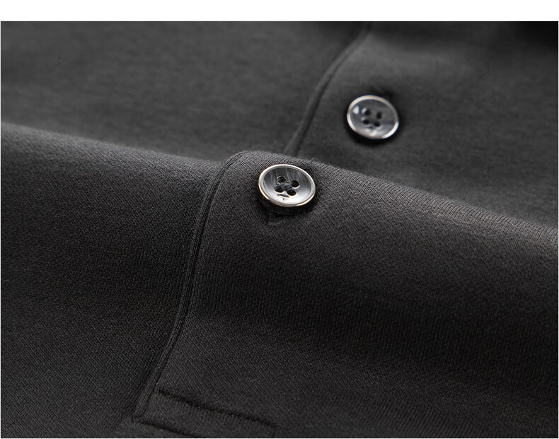 SEVEN Long Sleeve Polo Shirt Men Autumn Winter Warm Fleece Collar 15