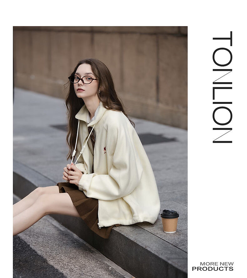 TonLion 2025 Winter Women's Stand Collar Left Chest Detail Long Coat 4