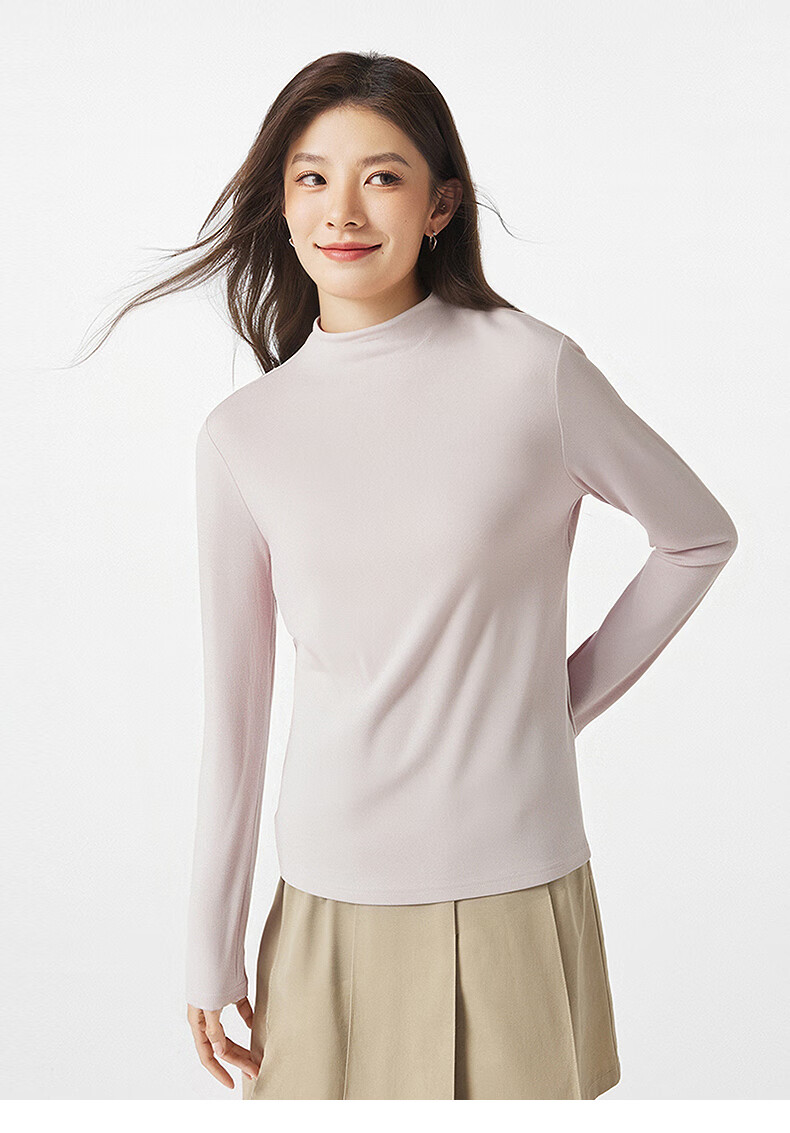 Hotwind Women's Long Sleeve T-Shirt 2025 Autumn New Casual Base Layer Long Tee 6