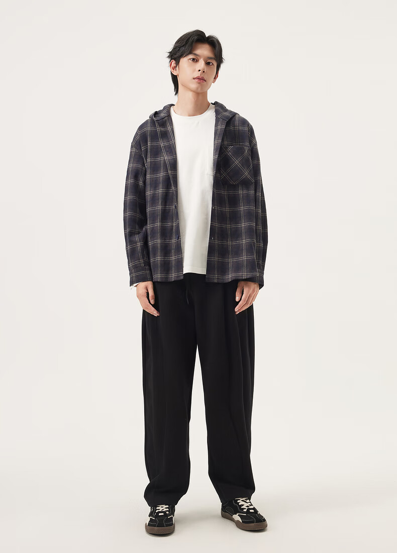 Gxgjeans Men's Clothing, Multi-Color Split Design, Casual Fashion Loose Trousers, 2025 Autumn New Product, Gray, 170/M 9