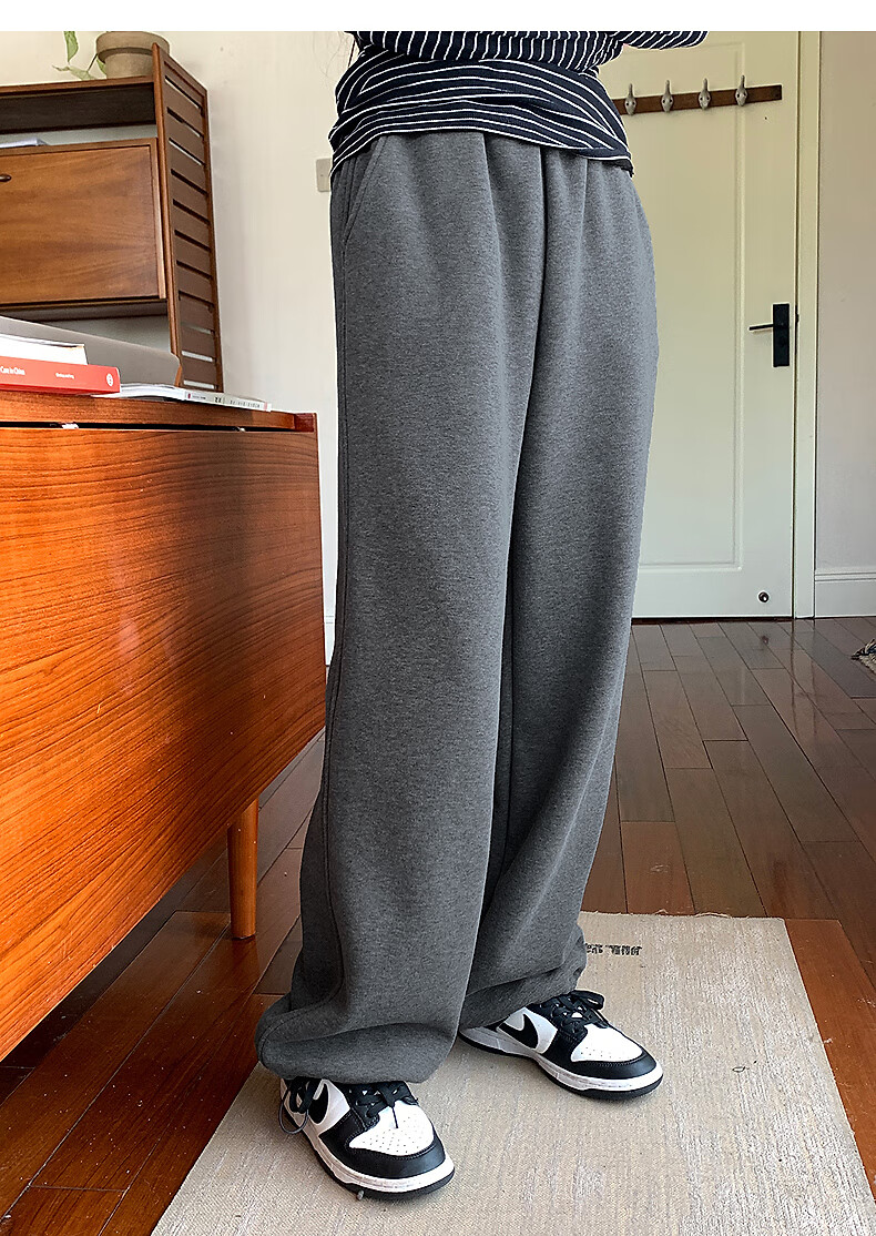 TonLion 2025 Winter Drawstring Jogger Fleece-Lined Women's Casual Straight-Leg Pants 6