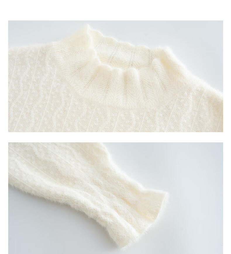 TonLion 2025 Autumn Winter Lady Jacquard Half Turtleneck Pullover Sweater 10