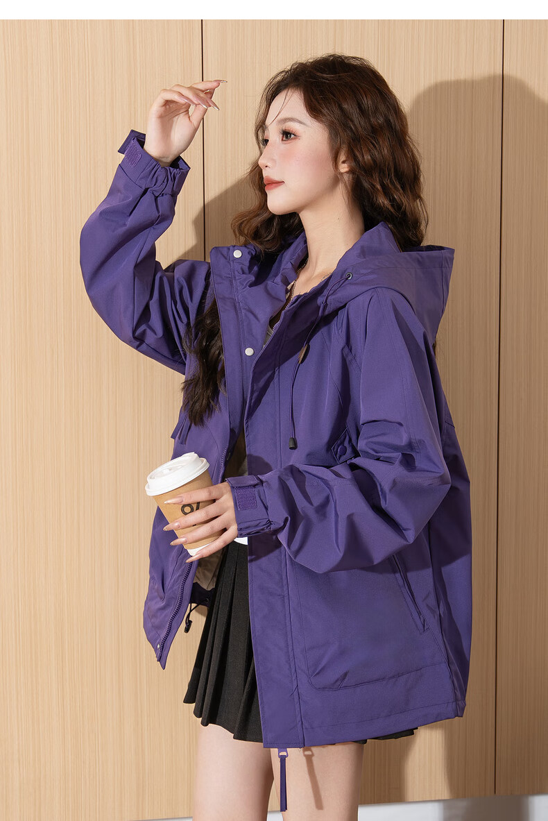 TonLion 2026 Spring Autumn Women's Jacket Casual High-End Fashion Hooded Coat Ins Style 10