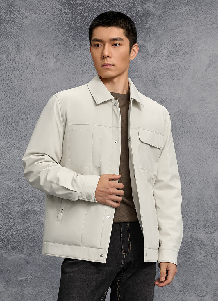 HLAHLA Men's Down Jacket 25 Light Business Fashion Series Lapel Coat Winter 1