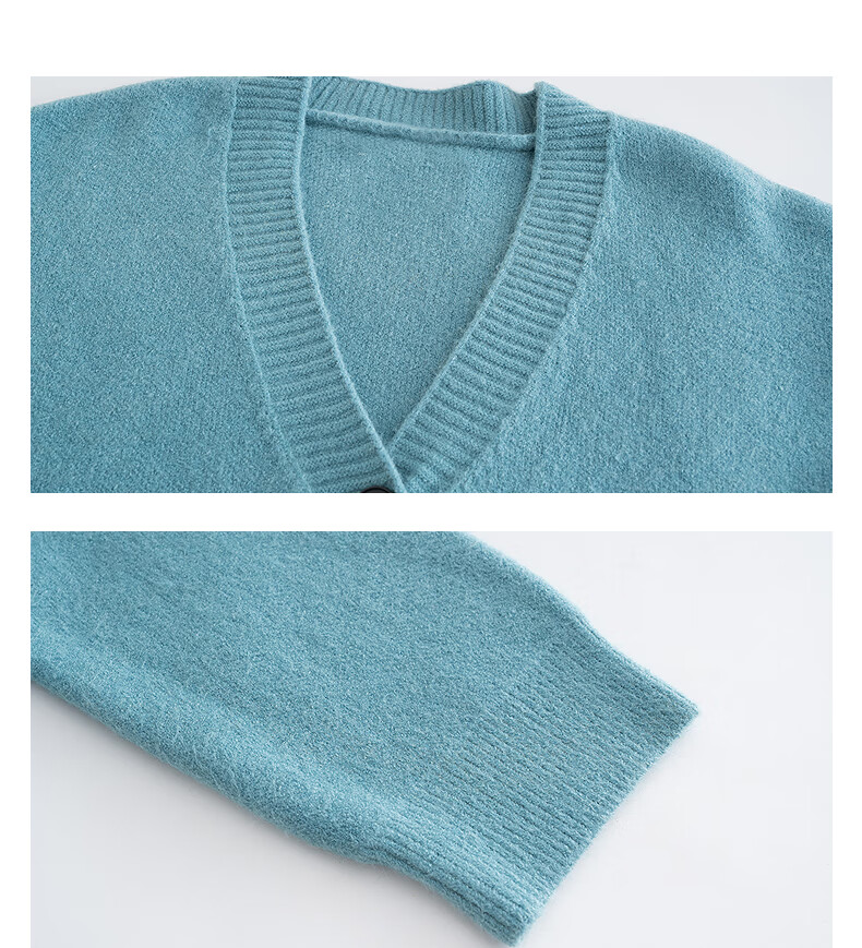TonLion 2025 Autumn Winter Casual Women's Simple V-Neck Cardigan Jacket 8