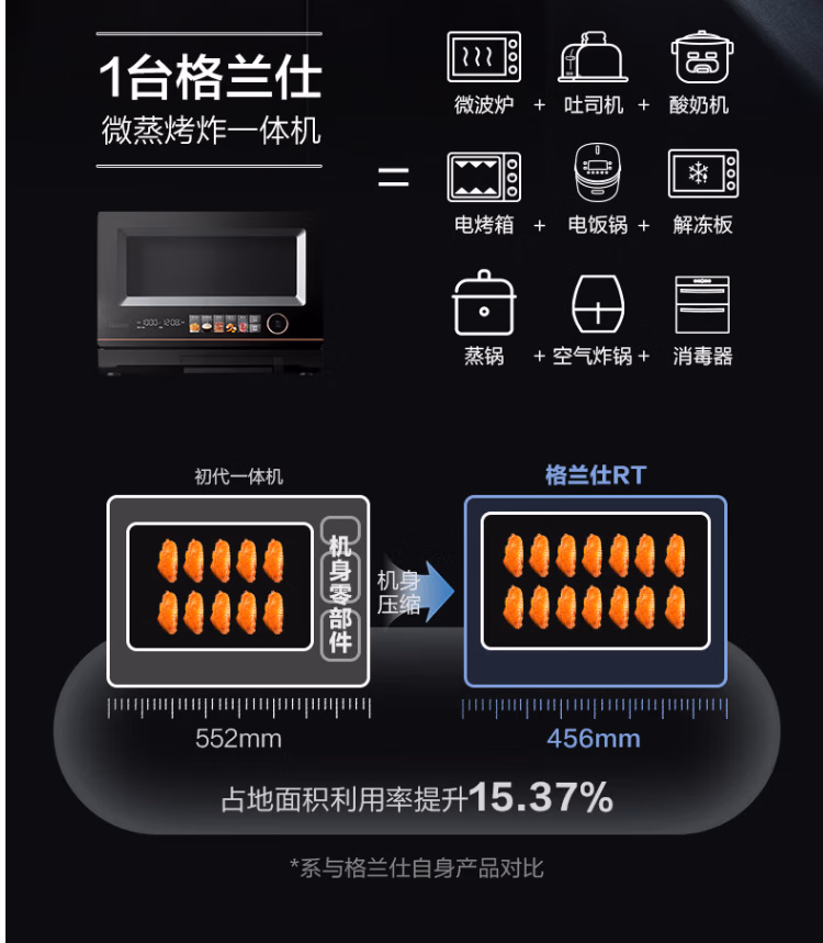 格兰仕微蒸烤一体机D90Q20ESXLV-RTA(B0)