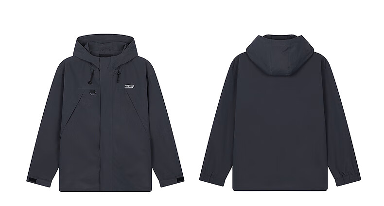 TonLion 2026 Autumn Men's Hooded Jacket, Double Pockets, Front Chest Logo, Short Style, Sporty Trendy Youth Outerwear 2