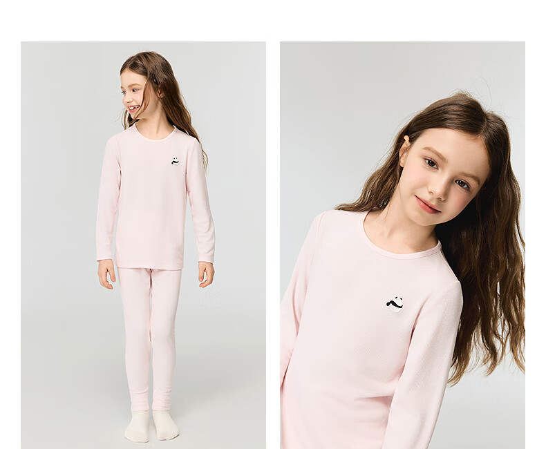 AIMER KIDS Mid-Warm Antibacterial Milk Leather Boys Thermal Underwear Pants Sky Blue 160 [-5~5℃] 4