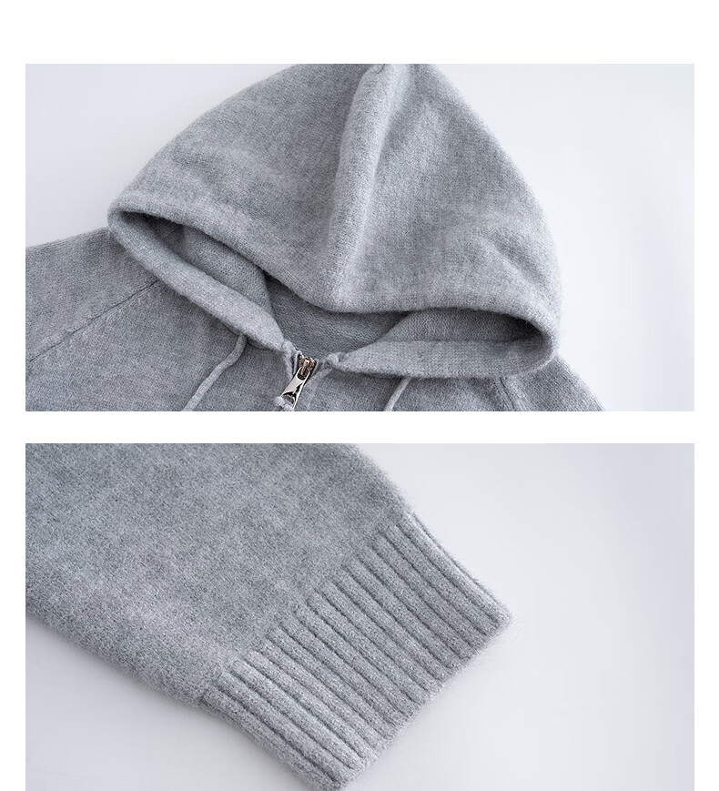 TonLion 2025 Autumn Winter Simple Loose Hooded Knitted Cardigan Women Spring Autumn Jacket High-End Casual Versatile Top 6