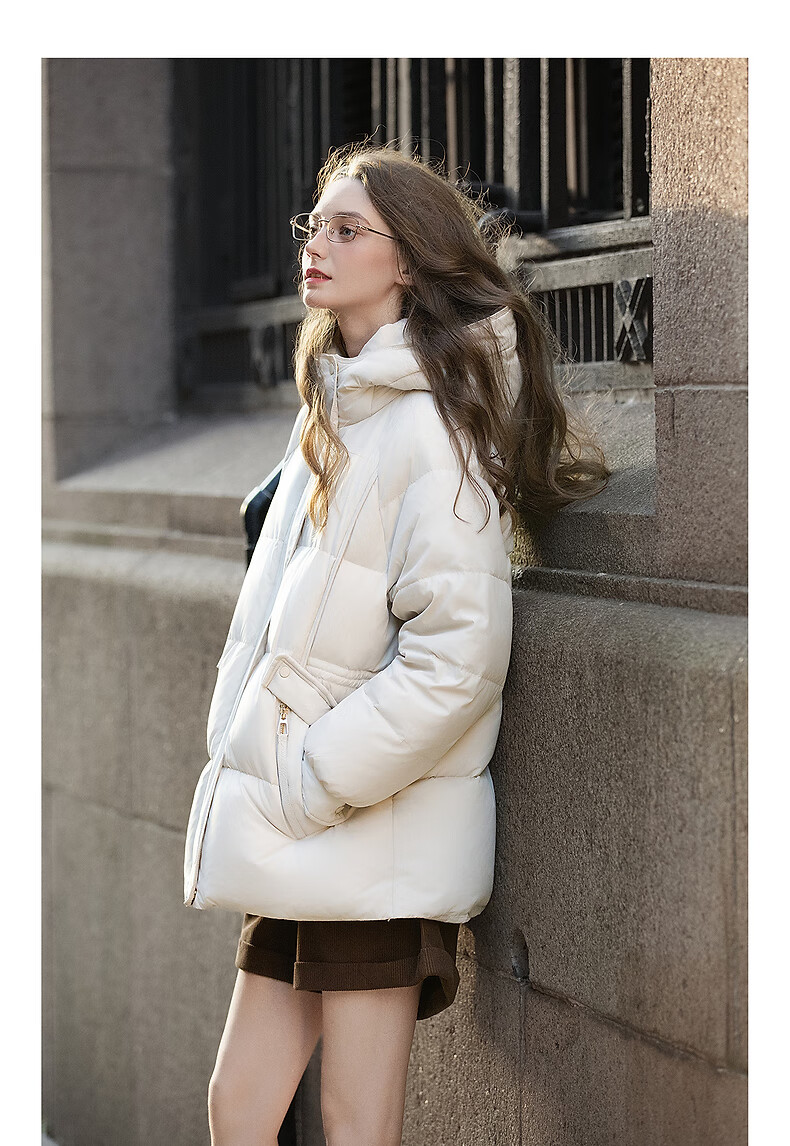 TonLion 2025 Winter Women's Hooded Waist-Cinched Long Down Jacket 7