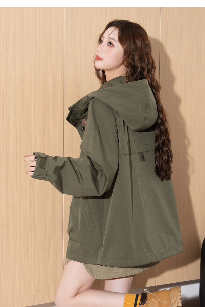TonLion 2026 Spring Autumn Women's Jacket Casual High-End Fashion Hooded Coat Ins Style 33