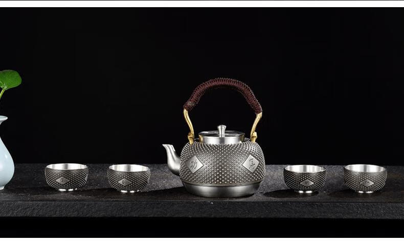 2022新款 白酒杯纯锡酒具 锡温酒壶太白烫酒壶中式家用暖酒器热黄酒