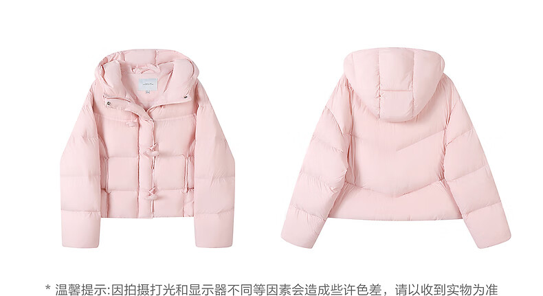 TonLion 2025 Winter Women's High-Collar Hooded Short Down Jacket 3