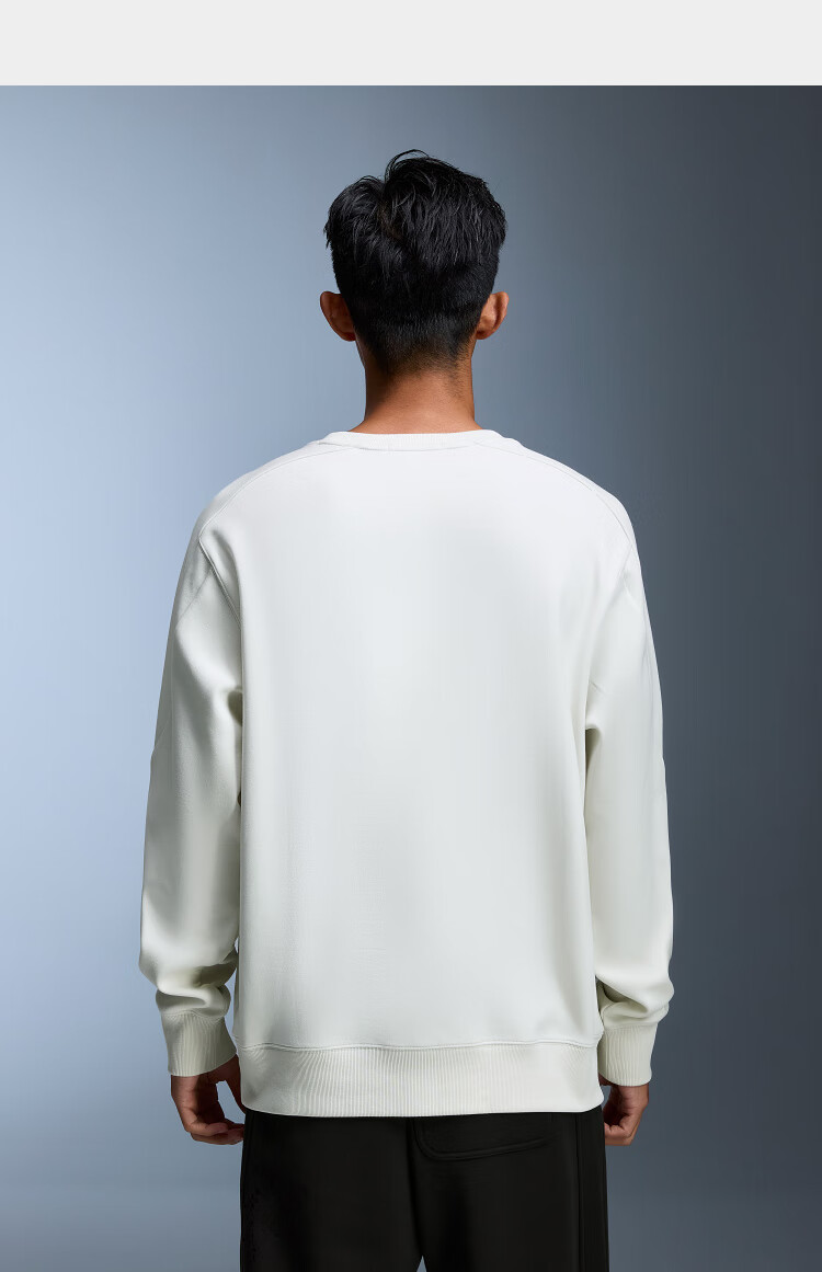 HLA Sweatshirt for Men, Autumn Sports Thickened Board Print Simple Long-Sleeve Shirt for Me 6