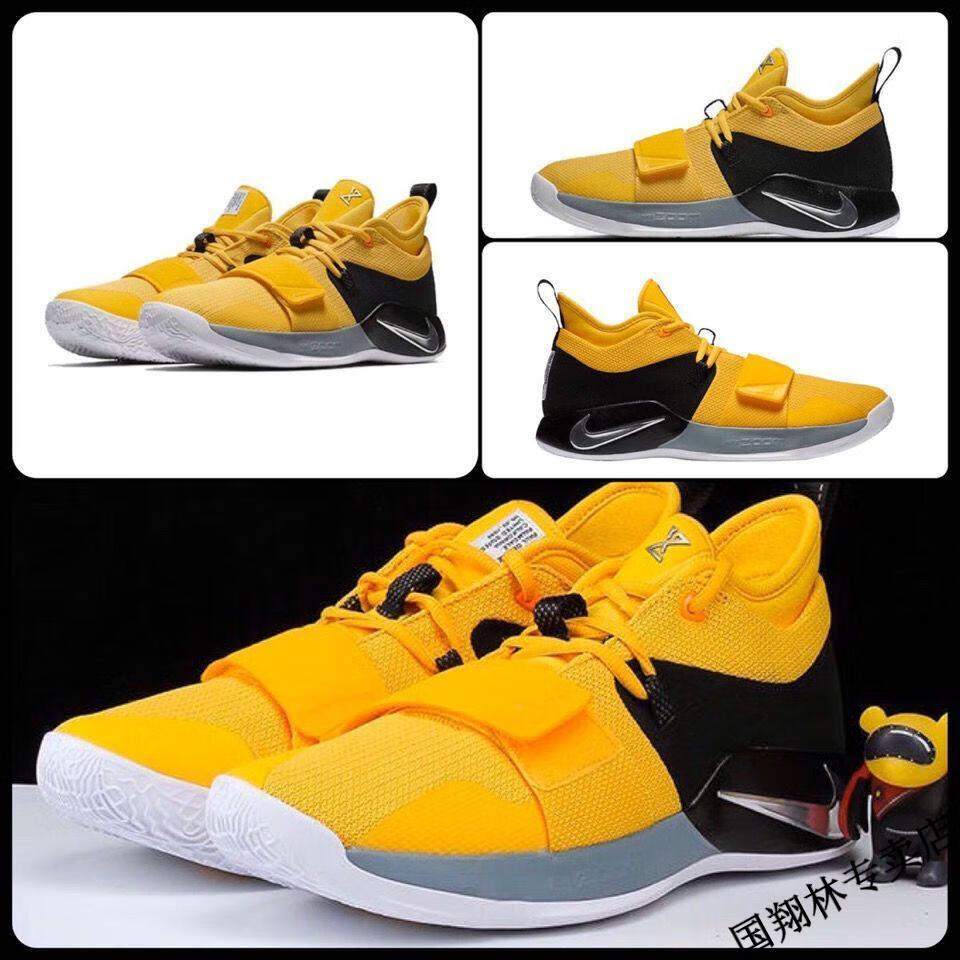 新款保罗乔治25代篮球鞋paulgeorge气垫实战耐磨运动鞋男亮灯白39内置