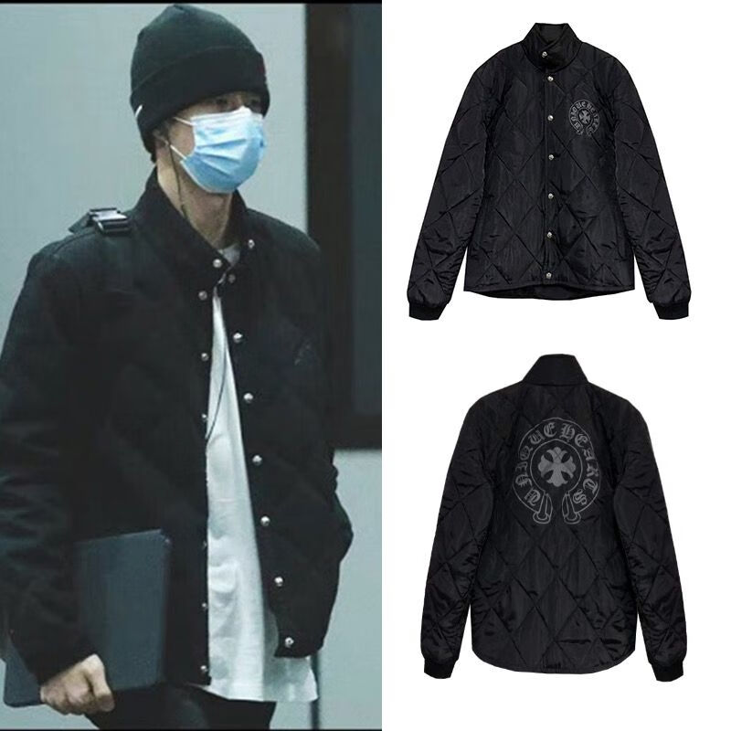 同款羽绒服棕色加厚轻薄保暖男女外套冬季韩版情侣款 王一博黑色羽绒