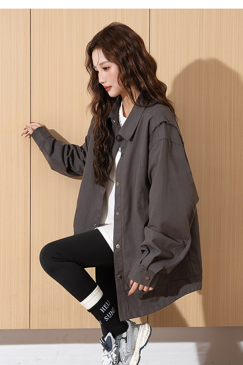 TonLion 2026 Spring Women's Lapel Coat Black S 33