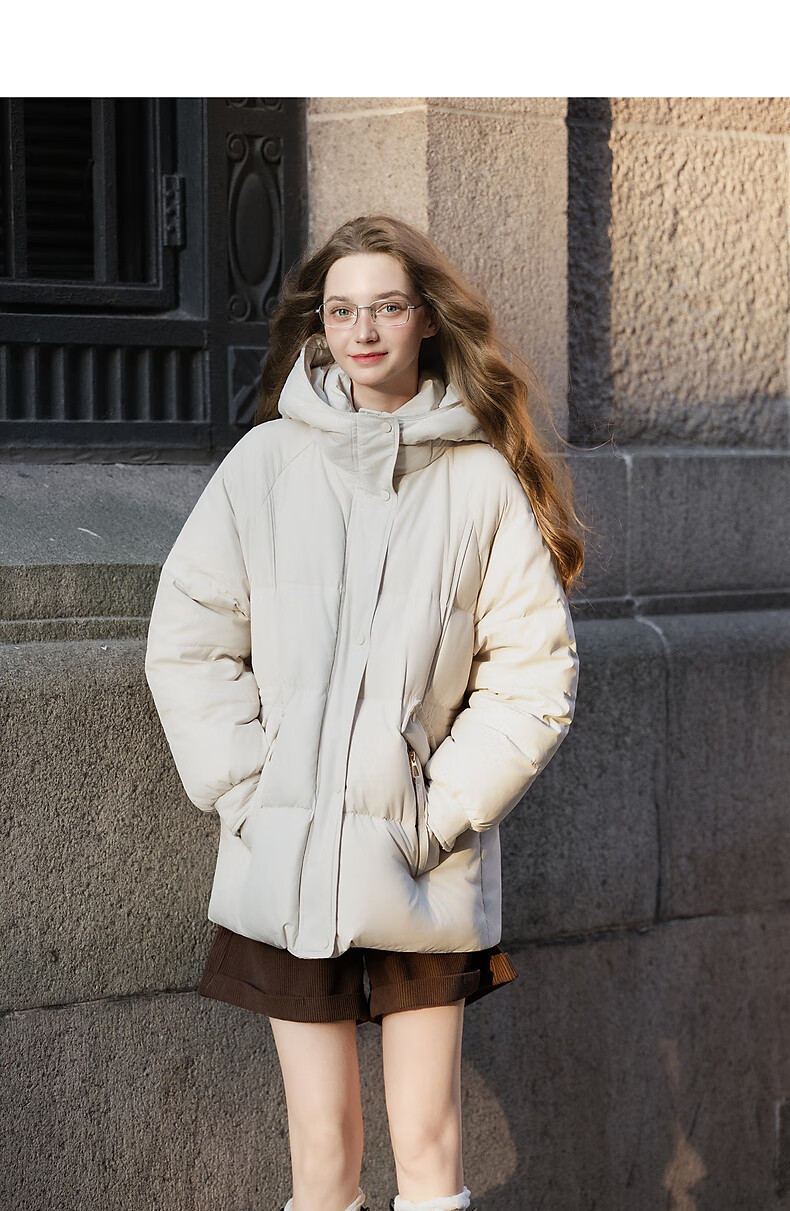 TonLion 2025 Winter Women's Hooded Waist-Cinched Long Down Jacket 5