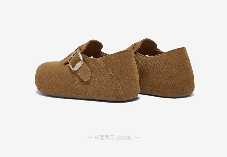 BASTO 25 Autumn Birkenstock Style Fashion Retro Commuter Casual Women's Flats D3532CM5 Beige Size 36 4
