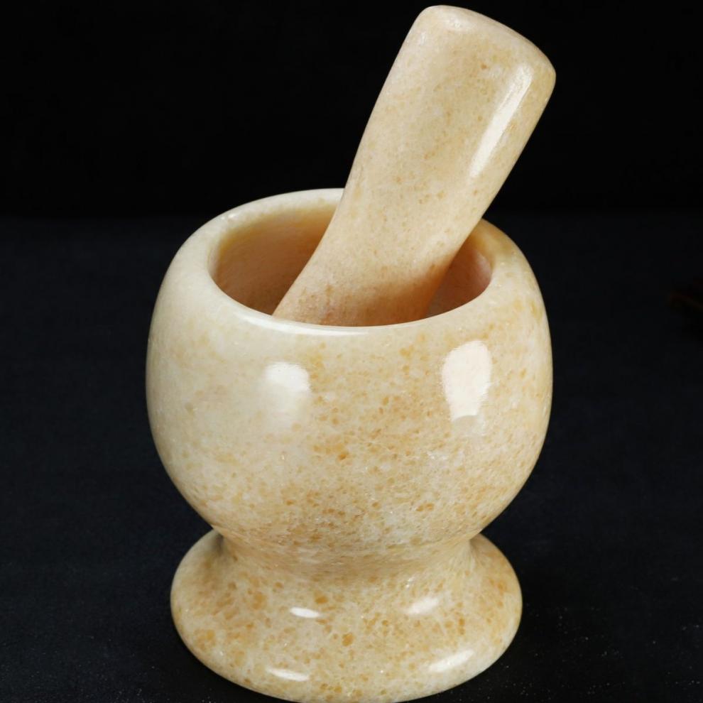 器捣蒜臼天然青石蒜臼子石臼压蒜器家用打蒜器蒜泥神器辅食中药捣药罐