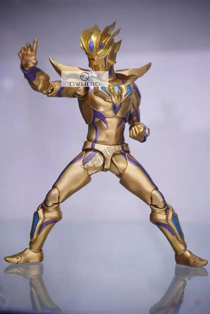 闪耀赛罗shf究极赛罗奥特曼闪耀形态儿童男孩可动玩具人偶模型 (磁控