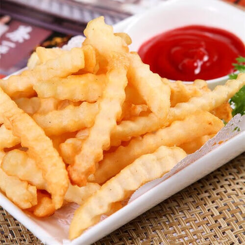 lutosa kriss cut fries比利时进口路多萨曲薯条波浪薯条2.5kg 2.
